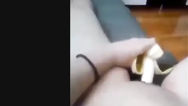 Banana in Asian Pussy